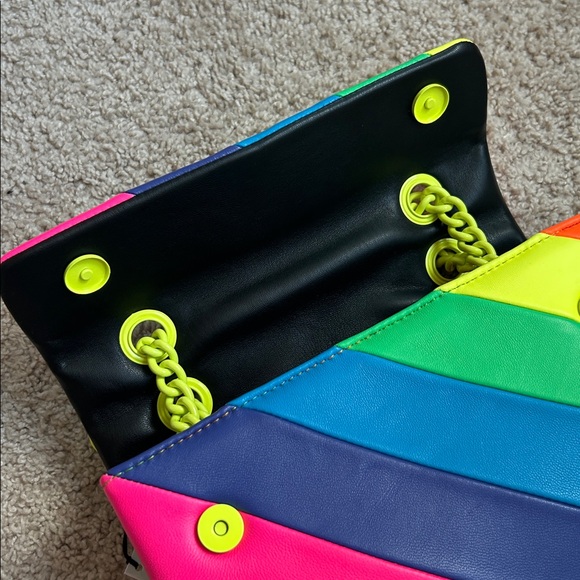 Kurt Geiger London neon leather shoulder bag - Picture 12 of 14